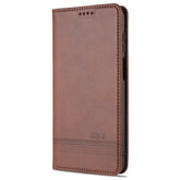 AZNS Magnetic Calf Texture Horizontal Flip Leather Case with Card Slots & Holder & Wallet, For Samsung Galaxy M51 (Side Fingerprint)
